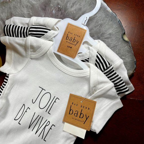 Rae Dunn Other - Rae Dunn Baby Bodysuits Pack of 3 Unisex 3~6 months